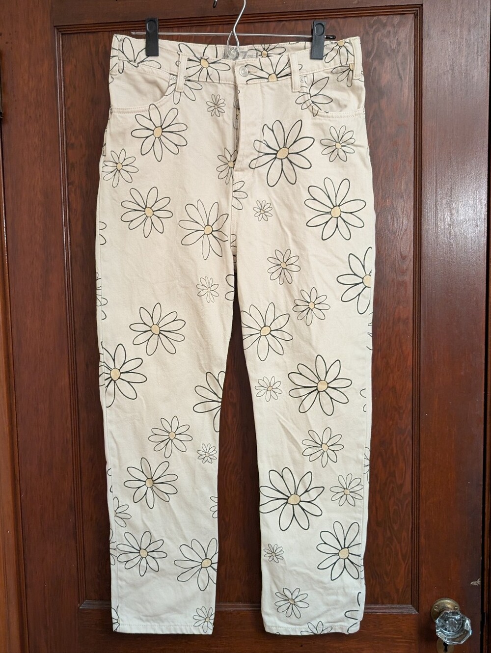 We The Free Daisy Printed Straight Leg Jeans